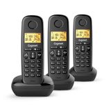 Gigaset BASIC 100 trio Analoge-/DECT-telefoon Zwart