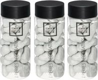 Atmosphera Grote Decoratie/Hobby Stenen - 3x - Grijs - 750 gram - Aquarium en Vazen Vulling