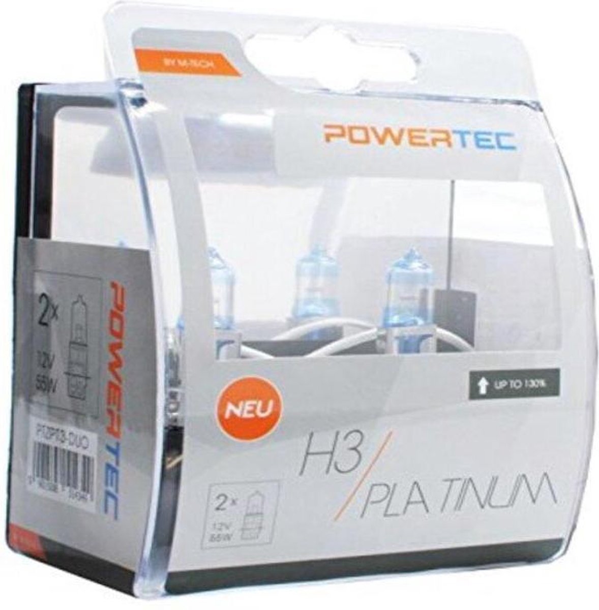 Mtech Tech ptzpt3-duo lamp PowerTech Platinum 130% H3 12 V 55 W