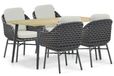 Santika Furniture Santika Yovan/Montana 180 cm dining tuinset 5-delig