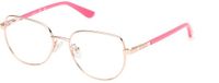 Guess GU50140 Shiny rose gold 47/15/130 Meisje Brilmonturen