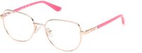 Guess GU50140 Shiny rose gold 47/15/130 Meisje Brilmonturen