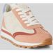 Lauren Ralph Lauren Sneakers laag 'DANI' sand / lichtblauw / abrikoos / kersrood