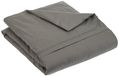 Drap de couette lin/coton gris basalte 240x220 cm