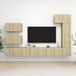 Prolenta Maison Exclusive - Ensemble de meubles TV 8 pcs Chêne sonoma Bois d'ingénierie