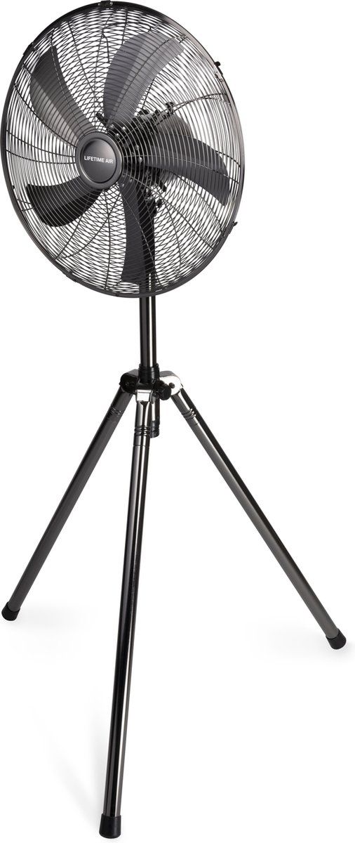 Lifetime Air alpina Statiefventilator - Zilver - 125-145 CM - 3 Snelheden