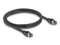DeLOCK 80233 Netwerkkabel Zwart 1 m Cat8.1 S/FTP