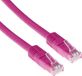 ACT IB4851 U/UTP CAT5E Patchkabel Roze - 1,5 meter