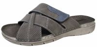 Fischer 566702 205 Slippers Grijs Leer Heren - Grijs - 45
