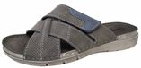 Fischer 566702 205 Slippers Grijs Leer Heren - Grijs - 45