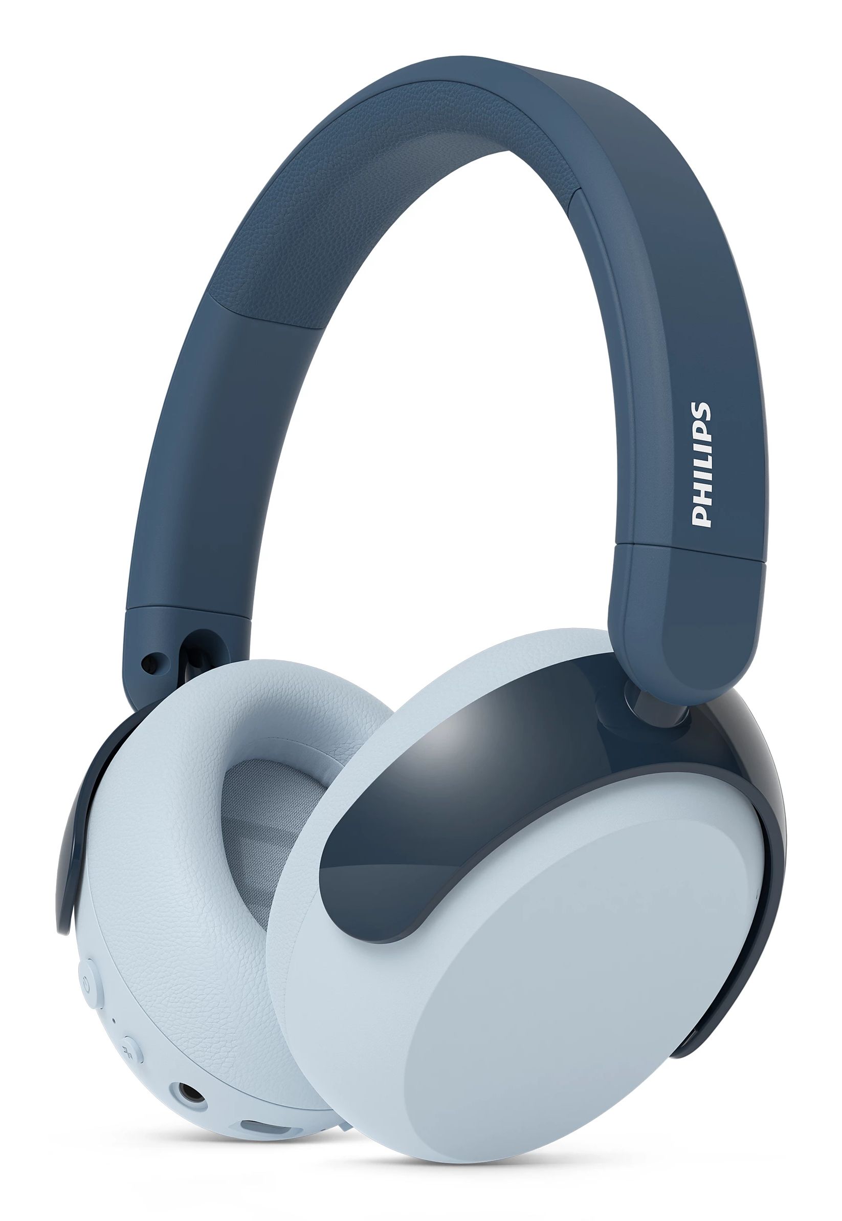 Philips Sound Philips TAK5500RT Headset - Wireless Over-Ear Headphones - Bluetooth, Noise Canceling, Volume Limiter - Blue/Green