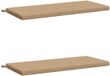 vidaXL - 2-delige - Bankkussens - SOEST - 100% - Polyester - Zand - 120 x 50 x 5 cm