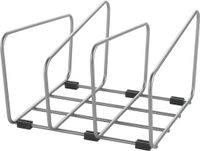 Metaltex Snijplanken Houder - Pannendekselhouder - Organizer voor Bakblikken, Deksel en Borden - Inclusief Steundoppen - 22x21x14 cm