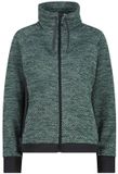 CMP Damesfleece met rits, trek green, XXL