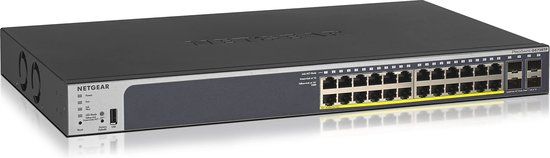 NETGEAR GS728TP - Smart Managed PoE Switch - 28-poorts - Gigabit - 19 inch rackmount
