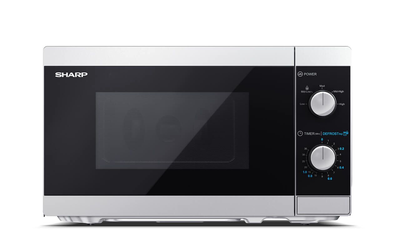 Sharp YC-MS01E-S Solo Microwave - 20L, 800W, Silver/Black