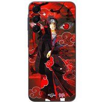 Maniacase Etui Samsung Galaxy A16 Demon Slayer Kimetsu no Yaiba Itachi Uchiha voorkant rood