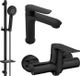 Mexen Pecos DQ40 kit de douche, noir - 72704DQ40-70
