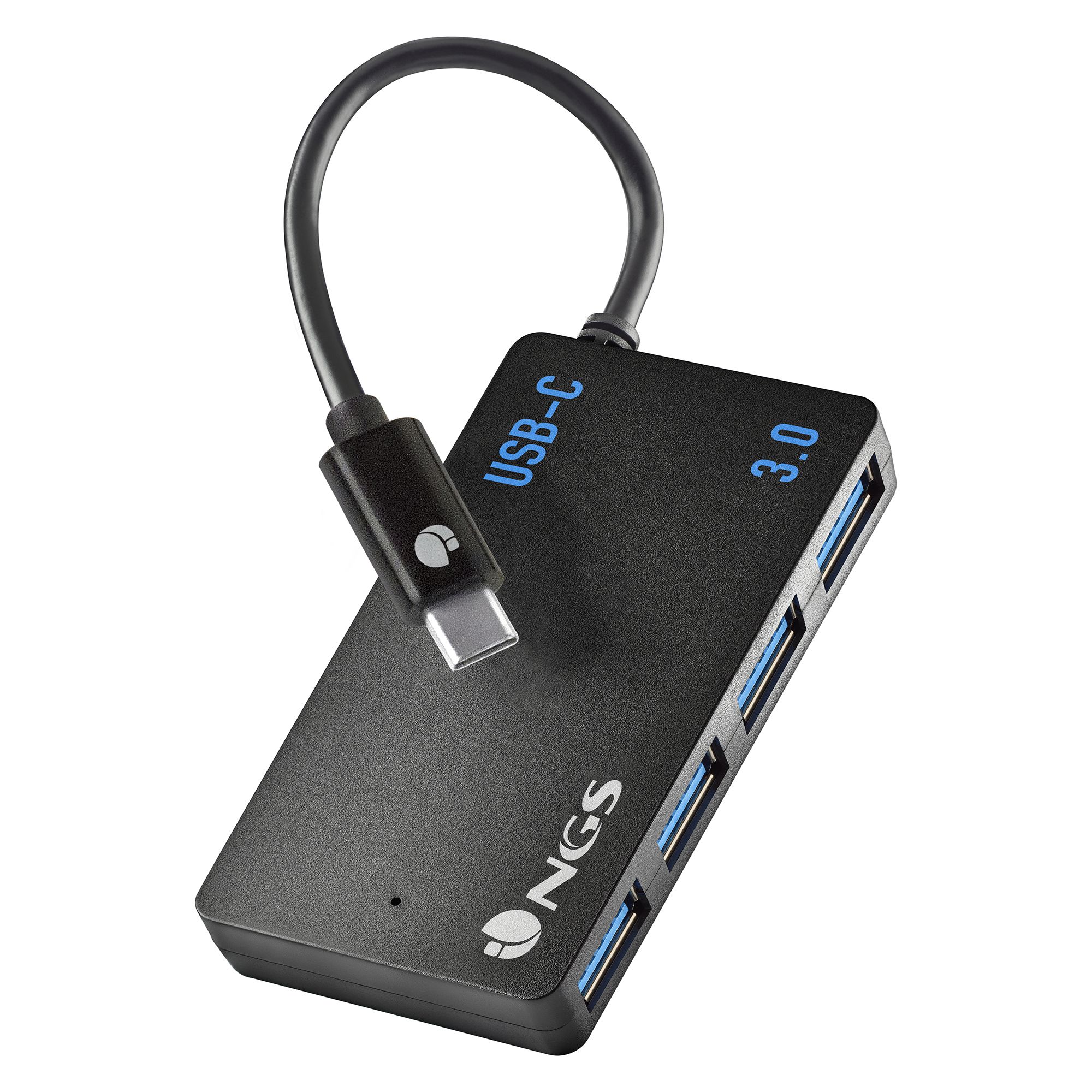 NGS WONDER IHUB4 USB 3.2 Gen 1 (3.1 Gen 1) Type-A 480 Mbit/s Zwart