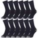 Iron Mountain 12 paar gedempte werksokken voor heren One Size Heavy Duty (6-11 / EU 39-45)