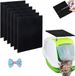 OEM BeiJingLiangPinJiaZuoKeJiWenHuaFaZhanYouXianGongSi Actieve Kool Vervangingsfilter - Hoog Absorberend Geurfilter - Voor Kattenbak en Compostemmer - 6 stuks