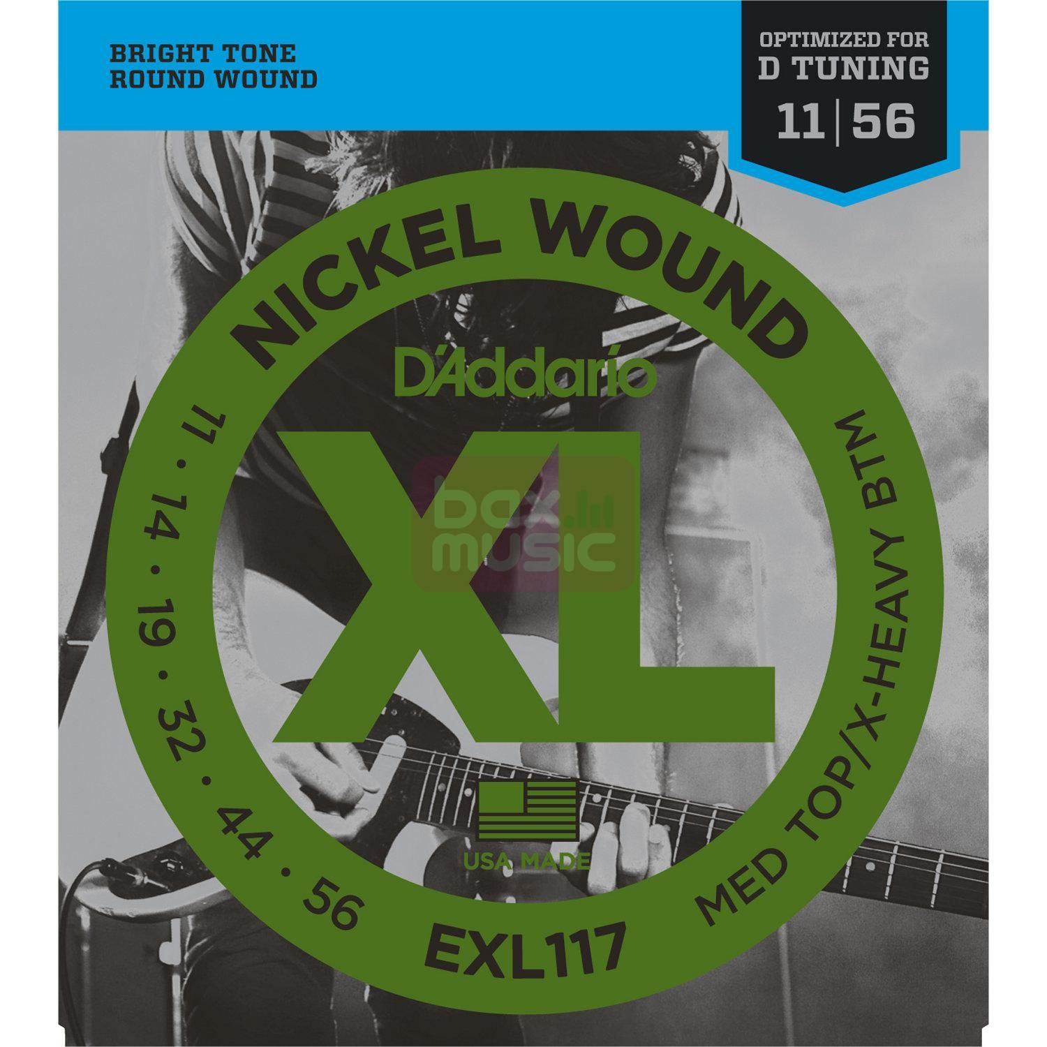 D'ADDARIO EXL117 snarenset voor elektrische gitaar