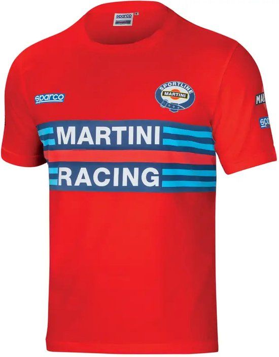 Sparco Martini Racing T-Shirt - Red - XL - Men's