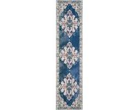 Safavieh Tapijtloper Micah Navy Blauw 61x244 cm