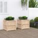 Maison Exclusive - Jardinières, 2 pièces, bois massif, pin