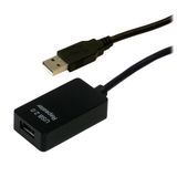 MCL USB 2.0 Type AM/AF Repeater Cable, 5M, Black