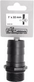 Ubbink Slangpilaar/tule 1x buitenschroefdraad 1" x 32mm