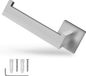 Porte-rouleau de papier toilette sans marque - design angulaire - acier inoxydable - support mural ouvert