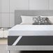 Surmatelas en gel, dimensions 160x200 cm, hauteur 7,6 cm, fabriqué en mousse à mémoire de forme avec gel