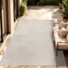 Paco Home Vloerkleed In-& Outdoor Balkon Terras Keukenvloerkleed Eenkleurig Gemêleerd Patroon 160x220 cm Ivoor