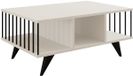 Merkloos / Sans marque Hanah Home Stijlvolle witte koffietafel, 90 x 60 x 40 cm
