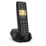 Gigaset PURE 100 Téléphone analogique/DECT Identification de l'appelant Noir