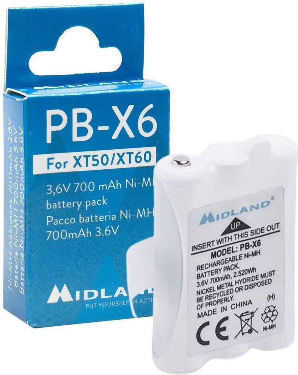 Midland C1300 PB-X6 700 mAh Ni-Mh accu voor XT50/XT60