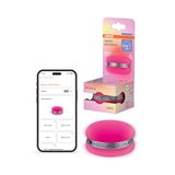 OSRAM Smart Macaron, Bluetooth-luidspreker met draaiend kleurrijk licht, muzieksynchronisatie & app-timer – 3 modi, stereo-koppeling