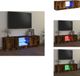 vidaXL Tv-meubel met LED-verlichting 120x30x36 cm gerookt eikenkleur