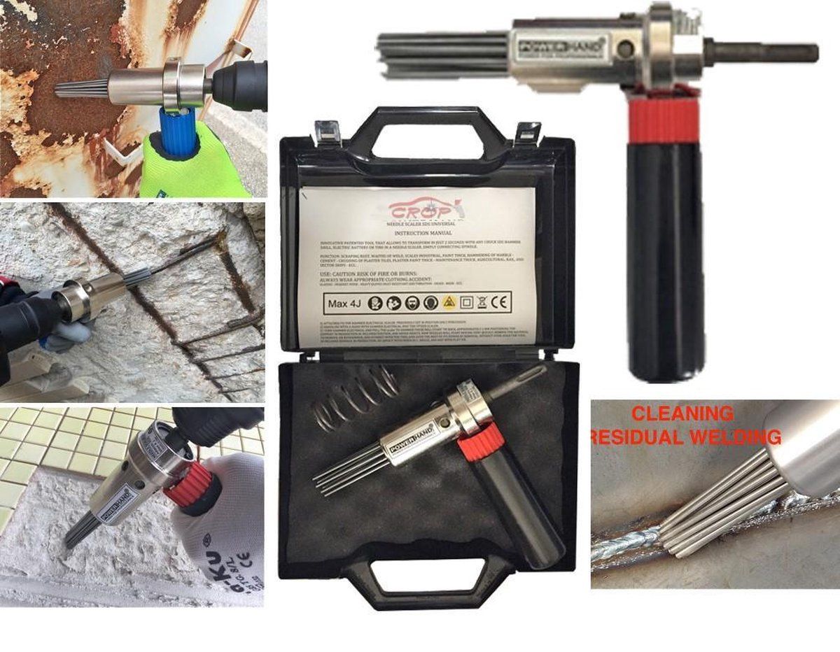 Powerhand Universele Naaldbikhamer Set (19 naalden - 120x3mm)