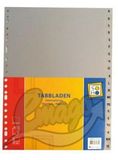 Quantore onglet A4 23 trous avec alphabet gris PP (20 pièces)