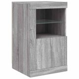vidaXL Bijzetkast Grijs Eiken 410x370x670 mm