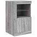 vidaXL Bijzetkast Grijs Eiken 410x370x670 mm