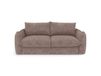 Canapé convertible express 3 places en velours taupe