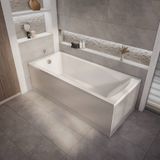 Hudson Reed Baignoire rectangulaire moderne - 140 x 70 cm - Tablier frontal de qualité première - Sandford
