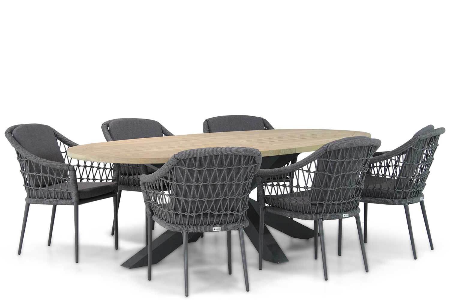 Coco Dalice/Brookline 240 cm Ovaal Dining Tuinset 7-delig - 7434220694634