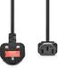 Nedis Stroomkabel - UK Male - IEC-320-C13 - Gehoekt - Recht - Vernikkeld - 3.00 m - Rond - PVC - Zwart