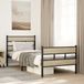 Maison Exclusive Lit en métal exclusif, finition chêne Sonoma, sans matelas, dimensions 80x200 cm