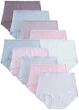 Next - Dames - Set van 10 katoenen en kanten slips met volledige bedekking - Paars