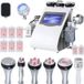 Appareil de réduction des graisses par cavitation - Machine de remodelage corporel 9-en-1 - Ultrason 80 kHz - Massage par aspiration sous vide - Réduction des rides - Prise UE